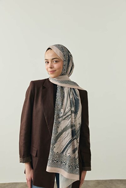 Modakaşmir Bohemian Desen Medine İpeği Şal