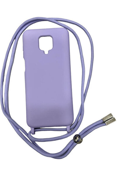OEM Θήκη σιλικόνης με κορδόνι για Redmi Note 9/9S, μωβ