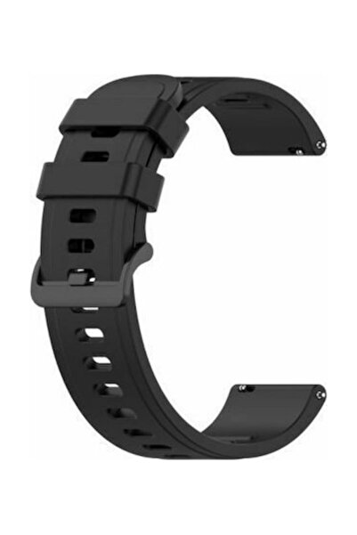 OEM Κούμπωμα Λουράκι Σιλικόνης Μαύρο (Huawei Watch GT / GT2 (46mm))