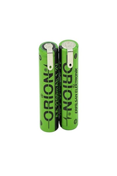 Orion 2.4V AA 2200Mah Traş Makinesi Pili ( PİLLER KALEM PİL KALINLIĞINDA VE U...