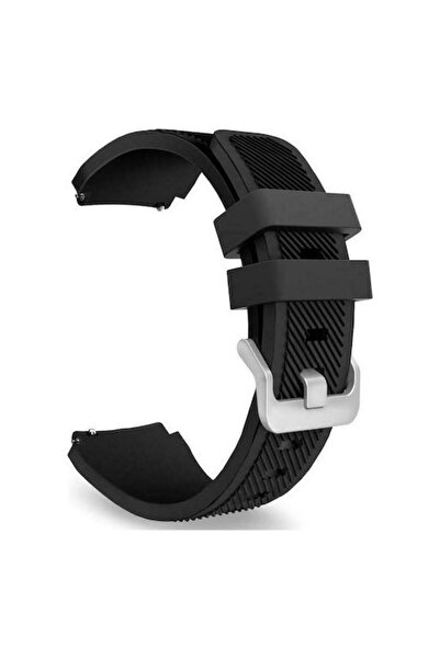 OEM Smoothband Λουράκι Σιλικόνης Μαύρο (Galaxy Watch (46mm) / Gear S3)