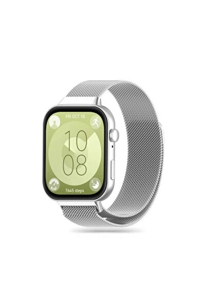 OEM MILANESEBAND Λουράκι Ανοξείδωτο Ατσάλι Ασημί (Huawei Watch Fit 3)