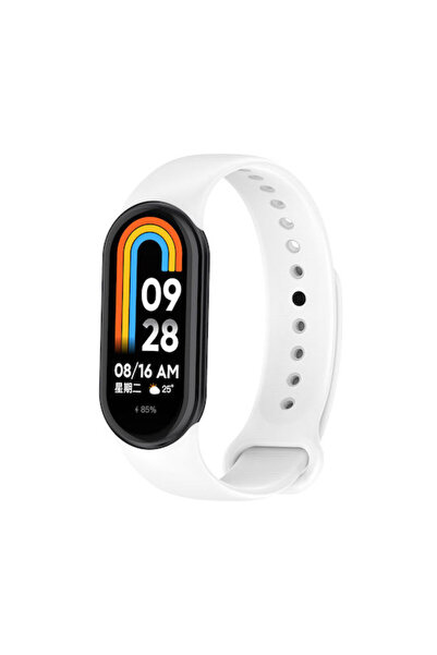 OEM Λουράκι Σιλικόνης Λευκό για Xiaomi Smart Band 8 8 Nfc