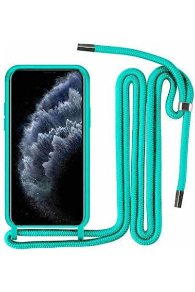 Borofone Θήκη σιλικόνης με λουράκι γαλάζιο για iPhone XS