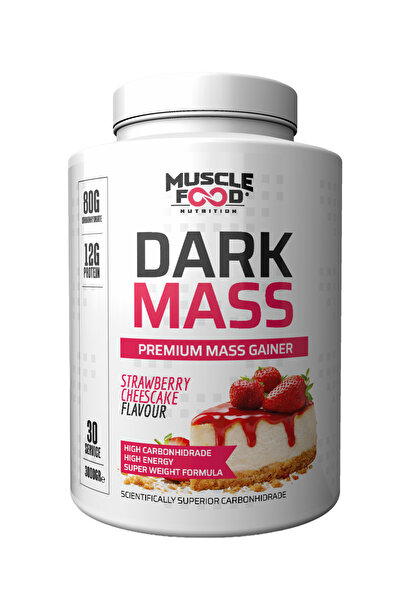 MUSCLEFOOD Mass Gainer Çilekli Pasta 3000g - 30 Servis