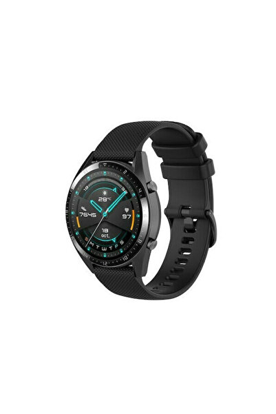 OEM Λουράκι Σιλικόνης με Ανάγλυφη Υφή Μαύρο (Amazfit GTS 2 / GTS 2 Mini / GTS...