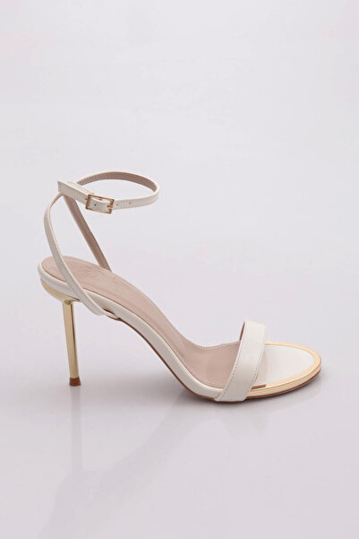 DGN Γόβες με ψηλό τακούνι - Λευκό - Χαμηλό τακούνι (1-4 cm)