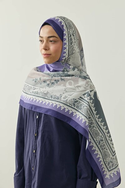 Modakaşmir Persian Pattern Medine Silk Shawl