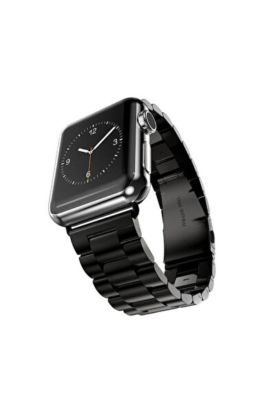 OEM Λουράκι από ανοξείδωτο ατσάλι, μαύρο (Apple Watch 38/40/41mm) METALICBRG40