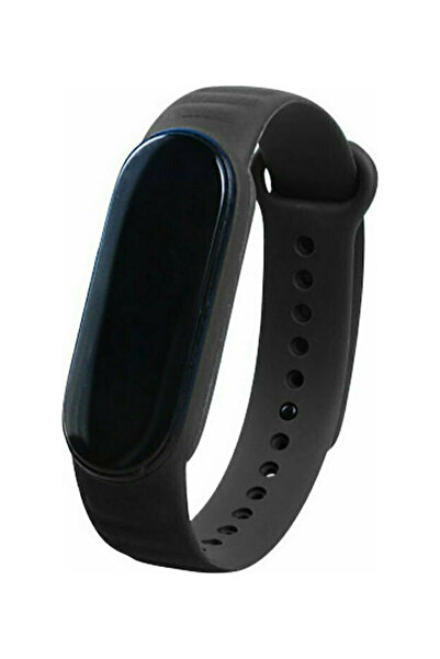 OEM Hurtel Λουράκι Σιλικόνης Μαύρο (Mi Smart Band 5/Mi Smart Band 6)