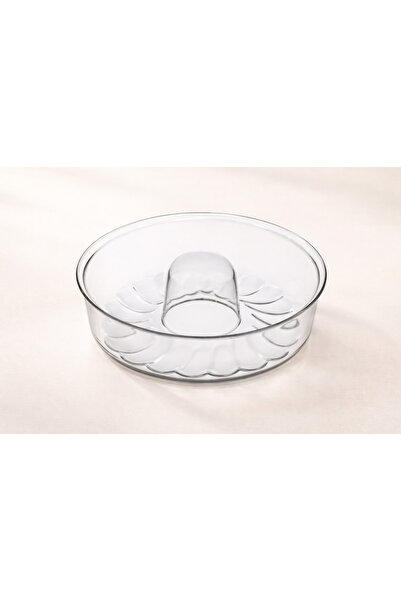 esdekor Frankfurt Style Cake Mold 26X10,2 cm Borosilicate Glass Microwave Com...