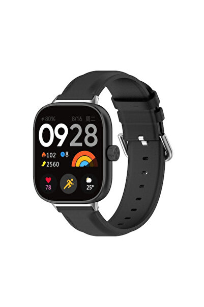OEM Στρογγυλό Δερμάτινο Μαύρο Λουράκι (Redmi Watch 4 / Redmi Watch 5) SYA0024...