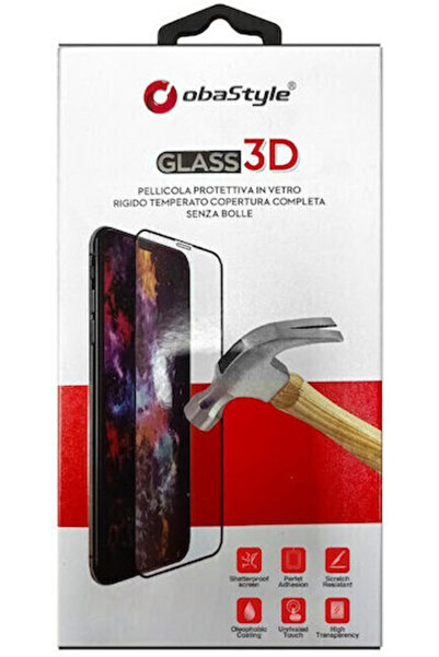 Other ObaStyle 3D Πλήρους Κόλλησης Πλήρους Κάλυψης Σκληρυμένο Γυαλί Μαύρο (iP...