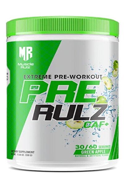 Muscle Rulz بري رولز بري وورك آوت بنكهة التفاح الأخضر 30 سيرفيس فورتشن (30 حصة)