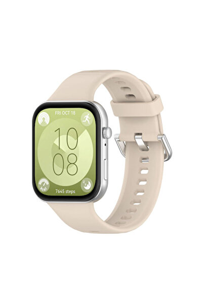 OEM Λουράκι Σιλικόνης Μπεζ (Huawei Watch Fit 3)