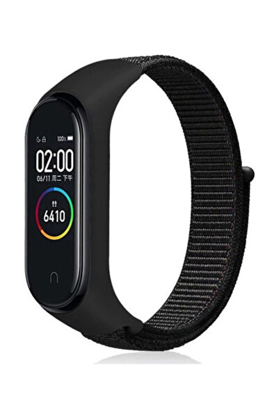 OEM Υφασμάτινο Μαύρο Λουράκι (Mi Band 3/Mi Smart Band 4)