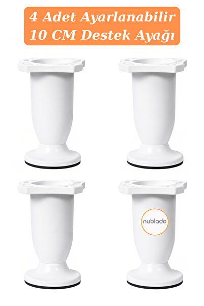 NUBLADO 10 εκ. Λευκό Ρυθμιζόμενο Έπιπλο Ντουλάπας Καναπές Τραπεζάκι Σαλονιού ...