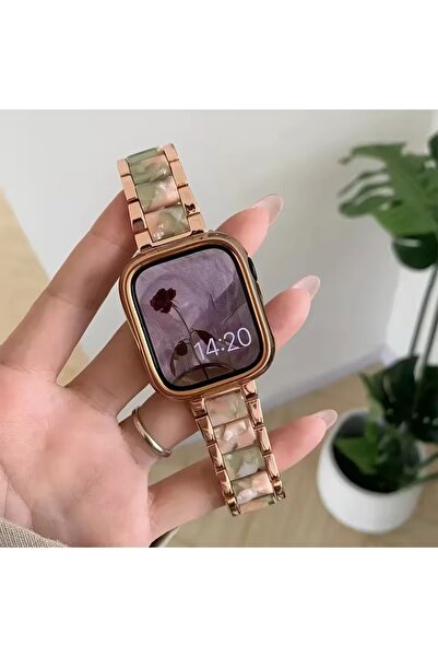 Alstrap Watch 11-10(46mm) 9-8-7 (45mm) 6 5 4 SE(44mm) Uyumlu Seramik Metal Şı...