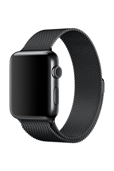 OEM Μιλανέζικο Ατσάλινο Λουράκι Μαύρο (Apple Watch 42/44mm)
