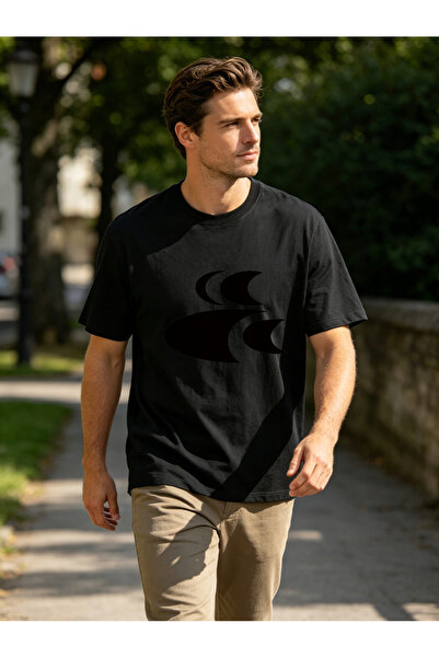 Arabest قمصان رجالية سوداء ضيقة/ملائمة للجسم، 100% قطن، قميص أساسي بياقة دائر...