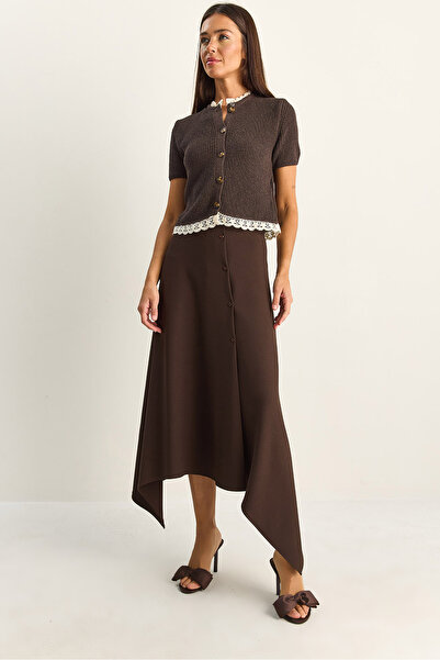 Bianco Lucci Φούστα - Καφέ - Regular