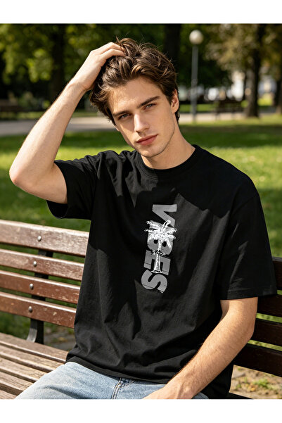 Arabest Men T-Shirts Black Slim/Slim Fit 100% Cotton Basic Crew Neck T-Shirt ...