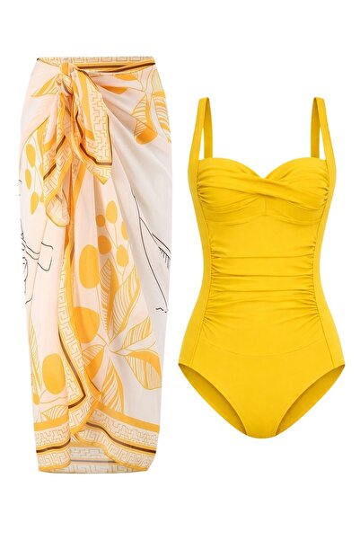 Paragon Ολόσωμο μαγιό - Κίτρινο - Απλό