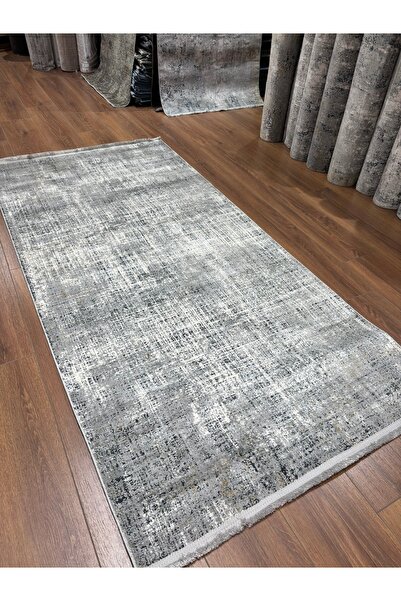 WOOLKNOT HALI Woolknot Maxell Viskonpolyester Dokuma Makine Halısı Yolluk Gri