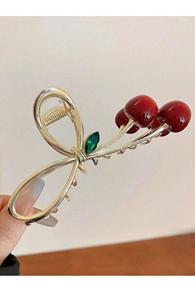 Twinssis Accessories Μεταλλική πόρπη με λεπτομέρεια σε σχήμα κερασιού, μεγάλο...