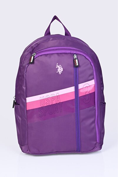 U.S. Polo Assn. Σχολική τσάντα - Μωβ - Γραφικά