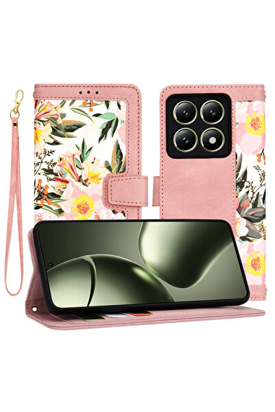Techsuit Husa pentru Xiaomi 14T, FlipCraft, protectie antisoc, roz