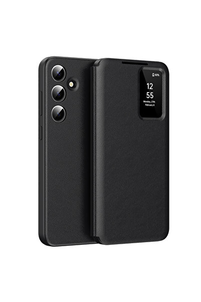 Stef's Cat Husa pentru Samsung Galaxy S25, Stef's Cat, SmartView Series, negru