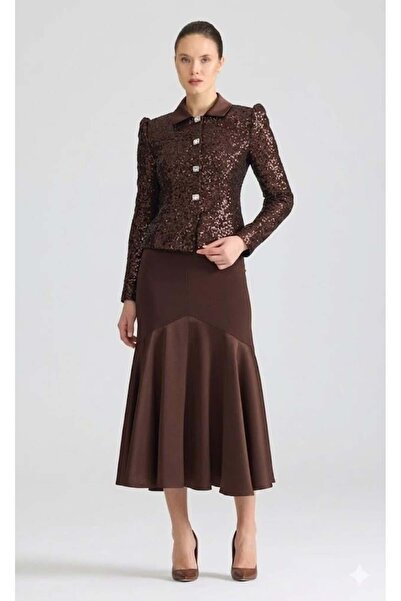 CLIO Pul Sequin Jacket and Skirt Set