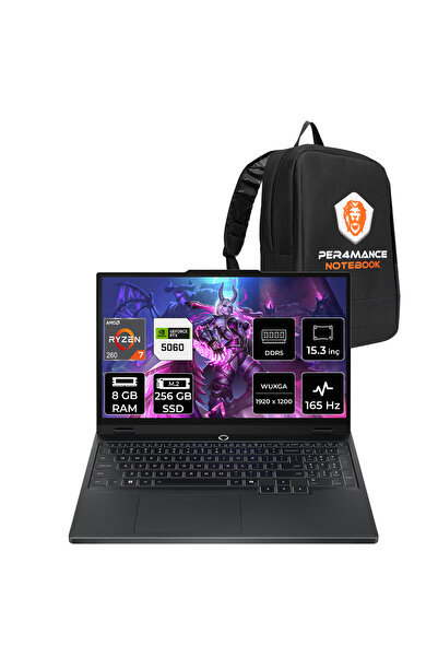LENOVO Legion 5 Ryzen 7 260 RTX 5060 8GB 8GB RAM 256GB SSD 15.3" FHD+ 165Hz F...