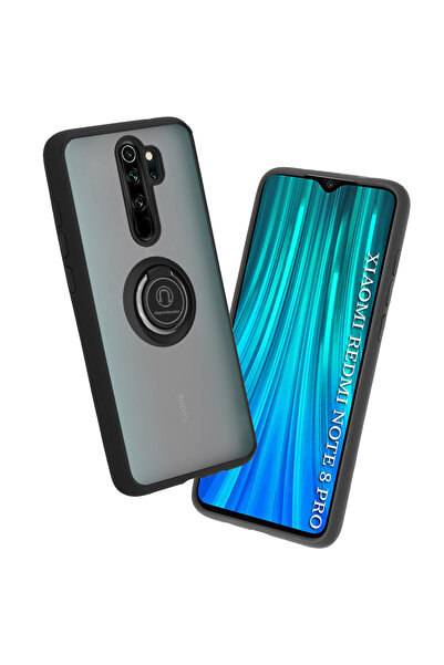Techsuit Калъф за Xiaomi Redmi Note 8 Pro, Glinth, удароустойчив, черен