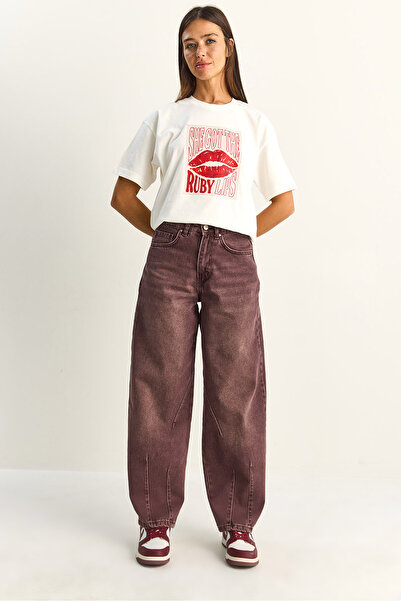 Bianco Lucci Jeans - Purple - Basic