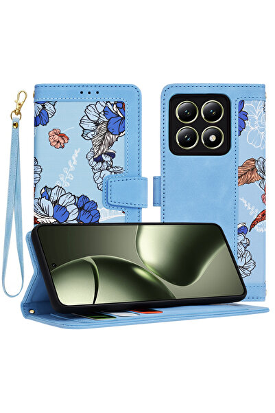 Techsuit Husa pentru Xiaomi 14T, FlipCraft, protectie antisoc, bleu
