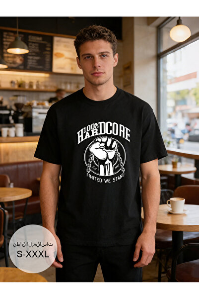 Arabest Men T-Shirts Black Slim/Slim Fit 100% Cotton Basic Crew Neck T-Shirt ...