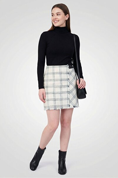 Karl Lagerfeld Women Textured Pull On Mini Skirts, Multicolor