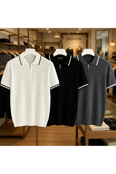 ixir Set avantajos din 3 piese pentru bărbați, tricou de vară cu mânecă scurt...