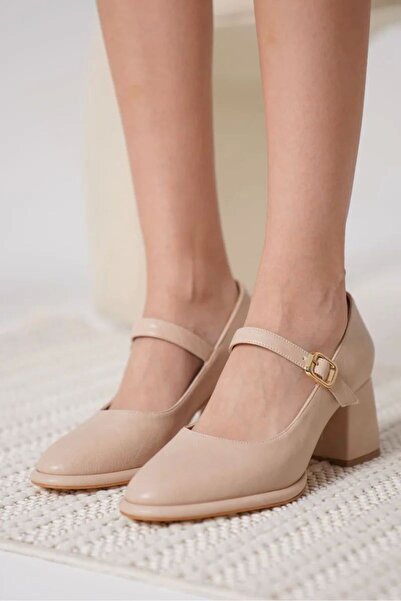 Leyan Butik Γυναικεία παπούτσια με τακούνι Nude Skin TR18MS08D