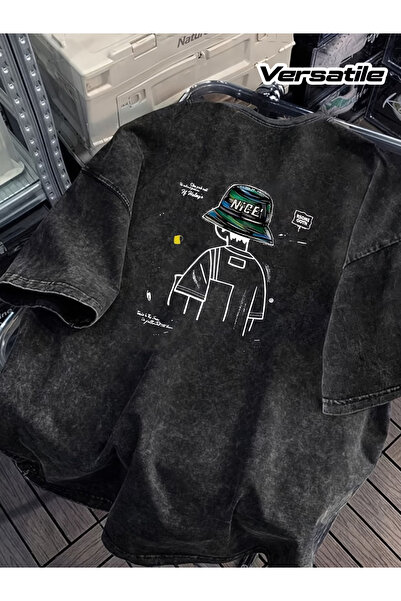 valeriae T-Shirt - Μαύρο - Κανονική εφαρμογή