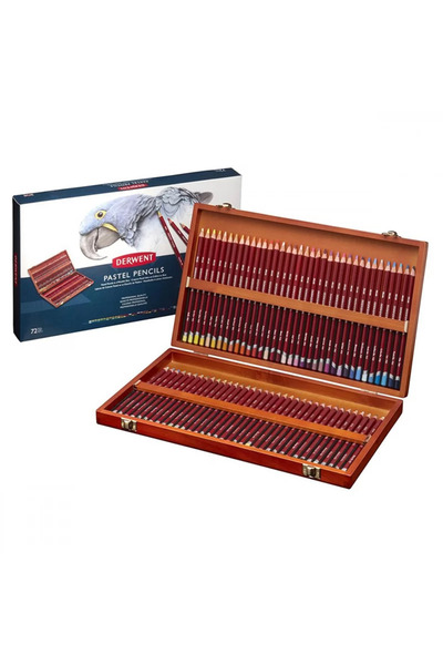 Derwent Pastel Pencils 72li Ahşap Kutu Pastel Kalem Seti