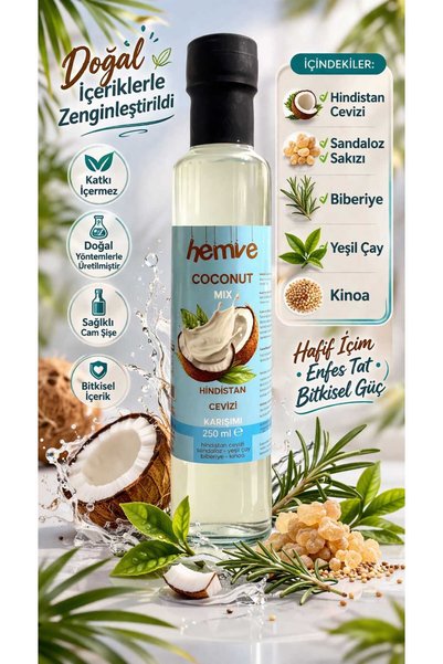 HEMVE Coconut Fit Hindistan Cevizi Şurubu mix 250 ml-Detox Mix