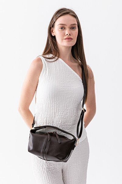 Paul Brand Nora Brown Women's Hand and Shoulder Bag with Top Lock Detail, Sof...