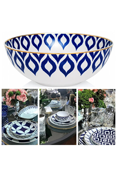 ZM Decor Mavi-Beyaz Set 64 Parca