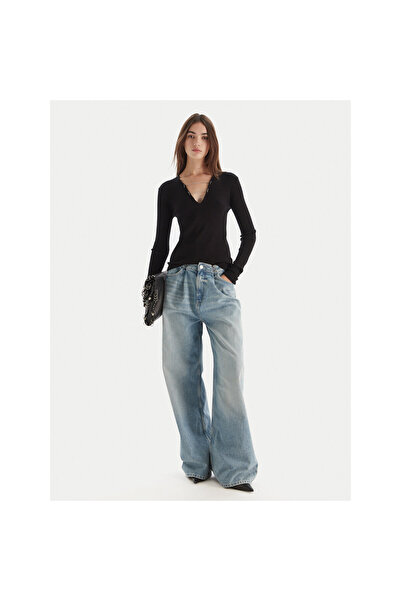 Patrizia Pepe pulover de damă negru 2K0331/K7S0-K103
