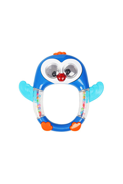 LITTLE ANGEL Baby Rattle Teether Activity Toy – Penguin Design