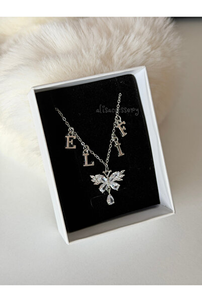 Alis Accessory İsim kelebek kolye