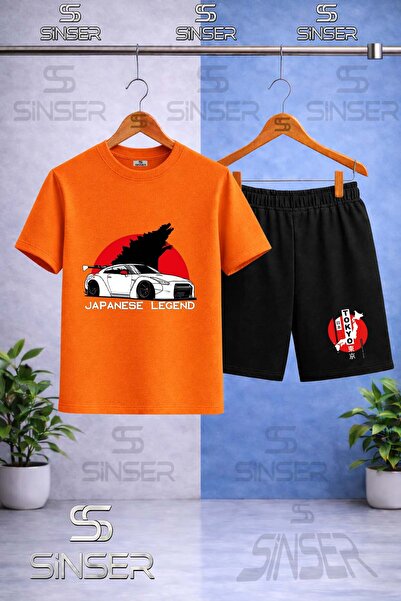 SS SİNSER Children's Car Tokyo Byz Japenes Writing Printed Crew Neck T-Shirt ...